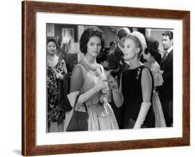 Claudia Cardinale and Michèle Morgan: Les Lions Sont Lâchés, 1961-Marcel Dole-Framed Photographic Print