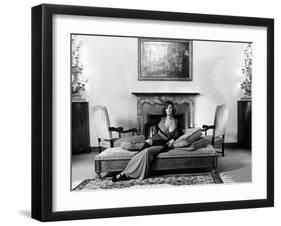 Claudia Cardinale in Her Villa-Marisa Rastellini-Framed Giclee Print