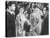 Claudia Cardinale, Jean-Claude Brialy, Lino Ventura and Denise Provence: Le-Marcel Dole-Stretched Canvas