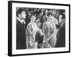 Claudia Cardinale, Jean-Claude Brialy, Lino Ventura and Denise Provence: Le-Marcel Dole-Framed Photographic Print