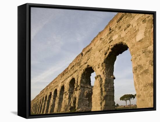 Claudian Aqueduct, the Appia Road, Rome, Lazio, Italy, Europe-Olivieri Oliviero-Framed Stretched Canvas