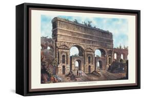 Claudian Aqueduct-M. Dubourg-Framed Stretched Canvas