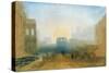 Claudian Harbour Scene: Study for 'Dido Directing the Equipment of the Fleet'-J. M. W. Turner-Stretched Canvas