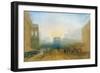 Claudian Harbour Scene: Study for 'Dido Directing the Equipment of the Fleet'-J. M. W. Turner-Framed Giclee Print