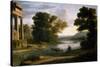 Claudio de Lorena / The Ford, ca. 1644-Claude Lorrain-Stretched Canvas