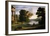 Claudio de Lorena / The Ford, ca. 1644-Claude Lorrain-Framed Giclee Print