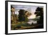 Claudio de Lorena / The Ford, ca. 1644-Claude Lorrain-Framed Giclee Print