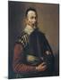 Claudio Monteverdi Holding the Mask of Tragedy, 1640-null-Mounted Art Print