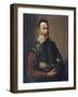 Claudio Monteverdi Holding the Mask of Tragedy, 1640-null-Framed Art Print