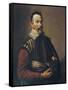 Claudio Monteverdi Holding the Mask of Tragedy, 1640-null-Framed Stretched Canvas