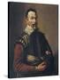 Claudio Monteverdi Holding the Mask of Tragedy, 1640-null-Stretched Canvas