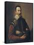 Claudio Monteverdi Holding the Mask of Tragedy, 1640-null-Framed Stretched Canvas