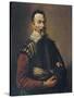 Claudio Monteverdi Holding the Mask of Tragedy, 1640-null-Stretched Canvas