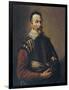 Claudio Monteverdi Holding the Mask of Tragedy, 1640-null-Framed Art Print