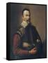 Claudio Monteverdi Holding the Mask of Tragedy, 1640-null-Framed Stretched Canvas