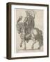 Claudius Nero Caesar Augustus Tiberius Second Emperor of Rome Looking Impressive on Horseback-null-Framed Art Print