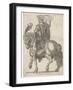 Claudius Nero Caesar Augustus Tiberius Second Emperor of Rome Looking Impressive on Horseback-null-Framed Art Print