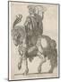 Claudius Nero Caesar Augustus Tiberius Second Emperor of Rome Looking Impressive on Horseback-null-Mounted Art Print