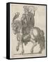 Claudius Nero Caesar Augustus Tiberius Second Emperor of Rome Looking Impressive on Horseback-null-Framed Stretched Canvas