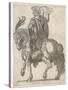 Claudius Nero Caesar Augustus Tiberius Second Emperor of Rome Looking Impressive on Horseback-null-Stretched Canvas