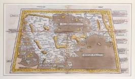 Ptolemic World Map-Claudius Ptolemy-Framed Giclee Print