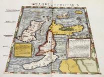 A Fine Hand-Coloured Map of Britain, 1552-Claudius Ptolomeus-Giclee Print