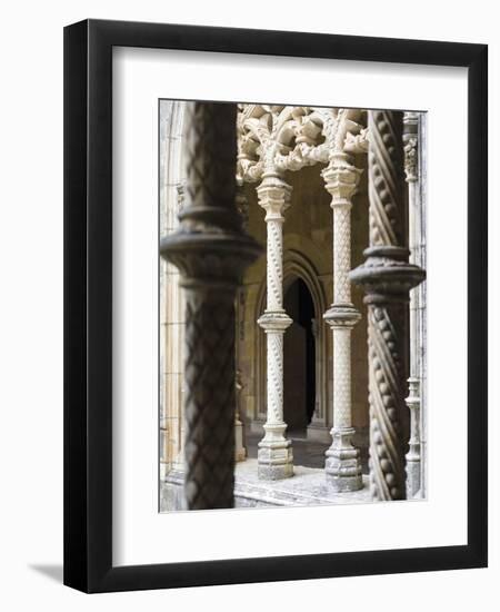 Claustro Real, the royal cloister. Monastery of Batalha, Mosteiro de Santa Maria da Vitoria-Martin Zwick-Framed Photographic Print