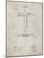 Claw Hammer 1874 Patent-Cole Borders-Mounted Art Print