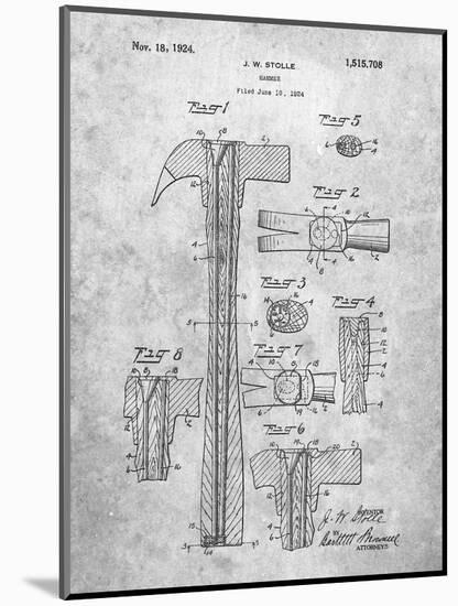 Claw Hammer Patent-Cole Borders-Mounted Art Print
