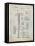 Claw Hammer Patent-Cole Borders-Framed Stretched Canvas
