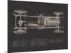 Claxton Blueprint - Noir-Aurora Bell-Mounted Giclee Print