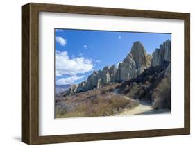 Clay Cliffs, Omarama, Canterbury, South Island, New Zealand-Ed Rhodes-Framed Photographic Print