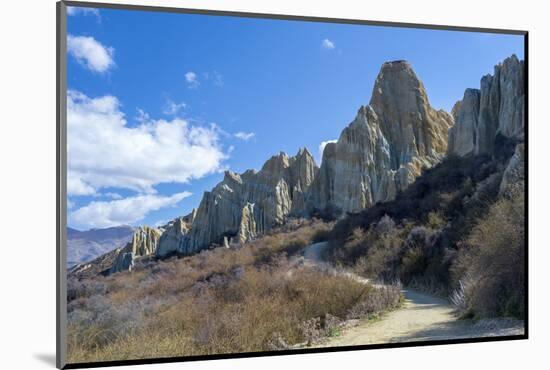 Clay Cliffs, Omarama, Canterbury, South Island, New Zealand-Ed Rhodes-Mounted Photographic Print