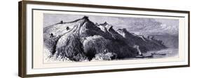 Clay Cliffs on the Shore of Lake Michigan United States of America-null-Framed Giclee Print