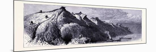 Clay Cliffs on the Shore of Lake Michigan United States of America-null-Mounted Giclee Print