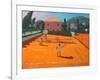 Clay Court Tennis, Lapad, Croatia, 2012-Andrew Macara-Framed Giclee Print