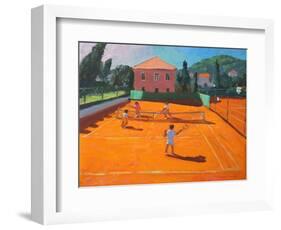 Clay Court Tennis, Lapad, Croatia, 2012-Andrew Macara-Framed Giclee Print