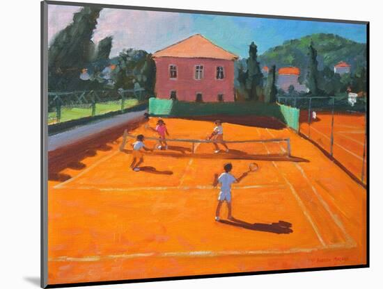 Clay Court Tennis, Lapad, Croatia, 2012-Andrew Macara-Mounted Giclee Print