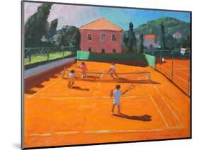 Clay Court Tennis, Lapad, Croatia, 2012-Andrew Macara-Mounted Giclee Print
