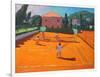 Clay Court Tennis, Lapad, Croatia, 2012-Andrew Macara-Framed Giclee Print