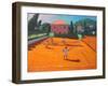 Clay Court Tennis, Lapad, Croatia, 2012-Andrew Macara-Framed Giclee Print