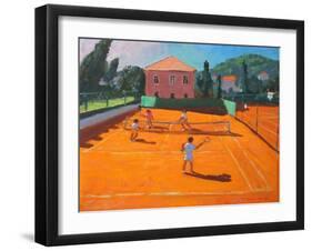 Clay Court Tennis, Lapad, Croatia, 2012-Andrew Macara-Framed Giclee Print