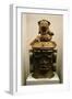 Clay Funeral Urn Showing a Statue of a Jaguar on the Lid-null-Framed Giclee Print