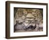 Clay Mask Depicting the Sun God in Temple 5 in Comalcalco-null-Framed Giclee Print