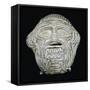 Clay mask of the demon Humbaba. Artist: Unknown-Unknown-Framed Stretched Canvas