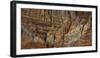 Clay mountain formations in front of the village of Chhuksang, Mustang Region, Nepal-null-Framed Photographic Print