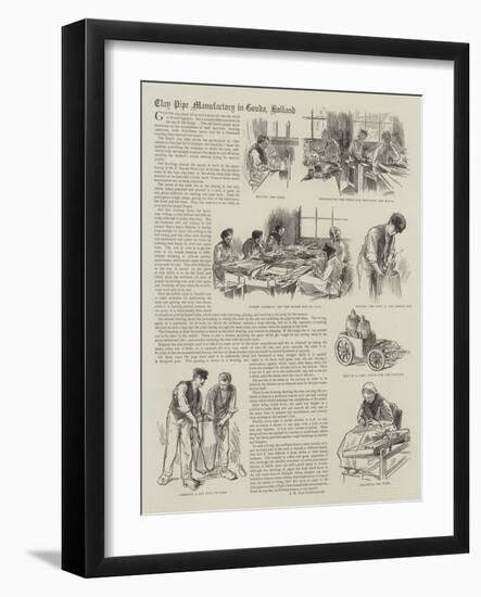 Clay Pipe Manufactory in Gouda, Holland-null-Framed Giclee Print