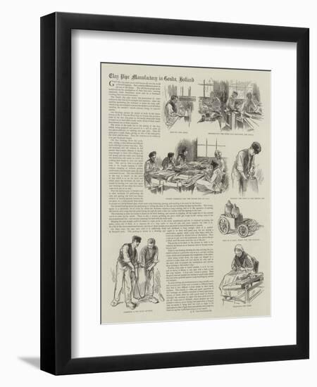 Clay Pipe Manufactory in Gouda, Holland-null-Framed Giclee Print