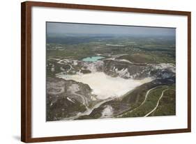 Clay Pit, St. Austell, Cornwall, England, United Kingdom, Europe-Dan Burton-Framed Photographic Print