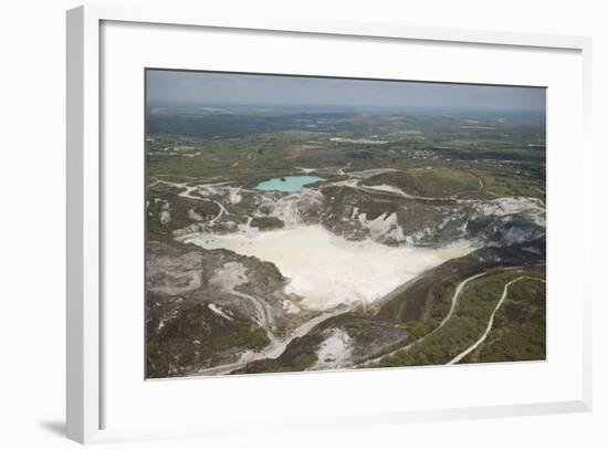 Clay Pit, St. Austell, Cornwall, England, United Kingdom, Europe-Dan Burton-Framed Photographic Print